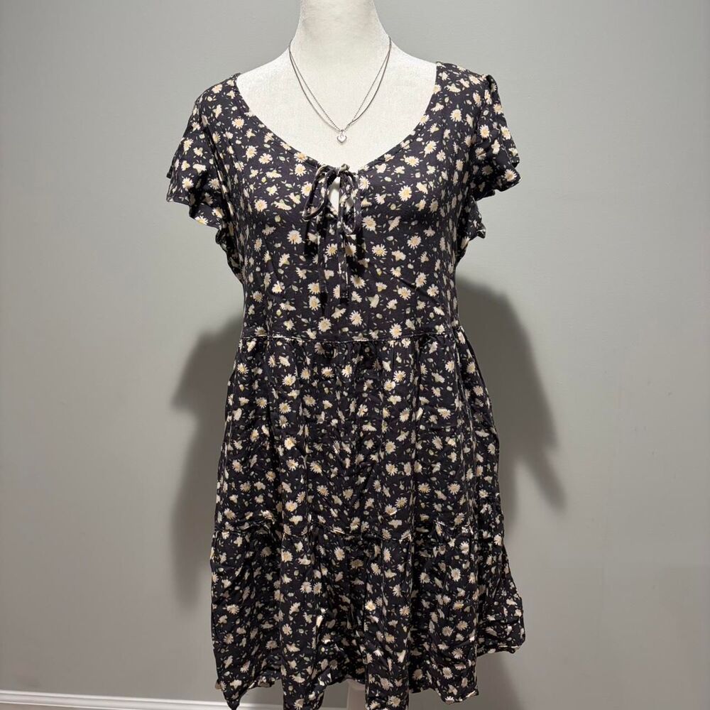 Arizona Jean Co Cute Daisy Print Dress Floral Size M